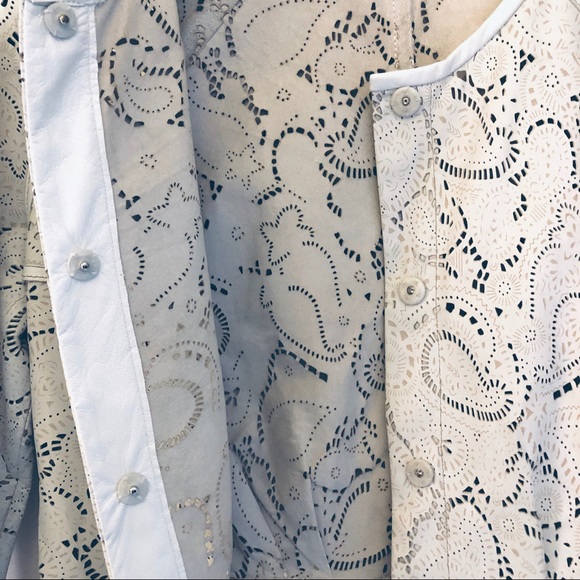 THE WRIGHTS Laser Cut Leather Jacket - Picture 6 of 6